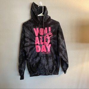 Tie dye volleyball hoodie